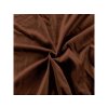 Hnědé prostěradlo mikroplyš BRONE 180x200 cm pro komfortní spánek