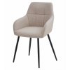 Jídelní křeslo BENI béžové s látkovým čalouněním