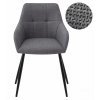 Pohodlné jídelní křeslo BENI v tmavě šedé barvě