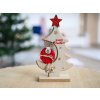 Dekoratív karácsonyi fa rénszarvassal XL 18 cm fa