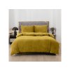 MUSTERO mikroplüss ágyneműhuzat olíva színben hideg éjszakákra
