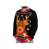 Pánský svetr CHRISTMAS REINDEER černý – ideální pro sváteční večírky