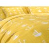 KOTVA krepové povlečení žluté – snadná údržba a elegance