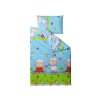 Jemné dětské povlečení OVEČKY modré s hravým designem