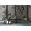 54677 2 zelena sloupova svicka rustic candle green 7 5 cm