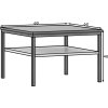 Moderní konferenční stolek 60x60 cm – pevný, stabilní a praktický stolek s minimalistickým designem a kovovou konstrukcí.
