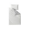 Moderní ložnice s povlečením KOSTKA šedé z Renforcé bavlny