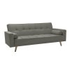 Olívszürke kihúzható kanapé NESTOR VELVET