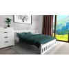 Ágy MAICA 140 x 200 cm, fehér