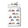 Dětské flanelové povlečení TRACTOR bílé s motivem traktorů