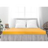 Jersey prostěradlo z mako bavlny LUXORA žluté 180 x 200 cm