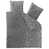 Šedé povlečení TIARA z Renforcé bavlny s moderním puntíkovým vzorem