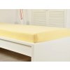 Světle žluté froté prostěradlo EXCLUSIVE 70x140 cm – měkké a pohodlné pro dětskou postýlku