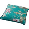 Stylový zelený povlak na polštář FANNY EMERALD 45x45 cm s nádherným květinovým motivem