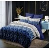 Flanelové povlečení BLUE MIRAGE – moderní geometrický design
