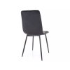 Moderní sametová jídelní židle DAREN VELVET černá s luxusním vzhledem