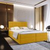Luxusní čalouněná postel boxspring GLORIEN 160x200 cm hořčicová