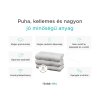 Puha SOFT törölköző 50x90 cm sárga szegéllyel, 100% pamut