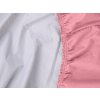 Vízálló JERSEY lepedő gyerekágyhoz 70x140 cm rózsaszín