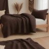 Elegantní povlečení MOELLIN z jemného mušelínu – hnědé