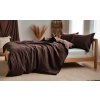 Mušelinové povlečení MOELLIN tmavě hnědé pro klidný spánek