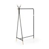 Moderní černý stojanový věšák WU32 s minimalistickým designem