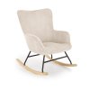 Stylové krémové houpací křeslo BELMIRO pro moderní interiér