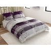 Povlečení z mikrovlákna LUXURY fialové s elegantním vzorem
