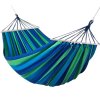 Stylová modrozelená houpací síť HAMARI pro dva