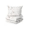 Hebké bílé povlečení MARBLE s mramorovým dekorem