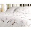 Stylové mikrovláknové povlečení MARBLE bílé