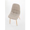 Židle MOLDE 316 béžová, moderní styl, ocelové nohy