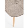 Designová béžová židle MOLDE 316 s pevnými ocelovými nohami
