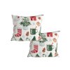 Sada 2 ks bavlněných povlaků MAGIC CHRISTMAS 45x45 cm, vánoční motiv