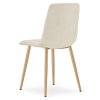 Designová světle béžová sametová židle KARA do jídelny i pracovny