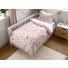 Sada povlečení do postýlky LOVITA růžová s prostěradlem