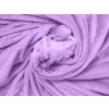 Světle fialová deka VIOLET z mikroflanelu 200x220 cm