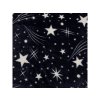 Mikroplyšové povlečení STARLIGHT tmavě modré s motivem hvězd