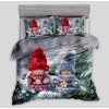 3D pamut ágynemű MINI JOY CHRISTMAS szürke, 100% pamut