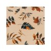 Prostěradlo 90x200 AUTUMNA mikroplyš s listovým vzorem