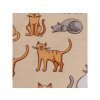 Veselé prostěradlo 90x200 COLORED CATS s barevnými kočkami