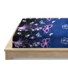 Designové mikroplyšové prostěradlo VIOLET BUTTERFLY s motýlky