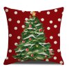 Vánoční povlak na polštář WINTER DOTS 45x45 cm s motivem stromku