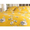 Květinové povlečení z mikrovlákna YELLOW ROSE ve žluté barvě