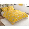 Povlečení z mikrovlákna YELLOW ROSE žluté s květinovým vzorem