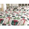 Pamut ágynemű CHRISTMAS PRESENT krémszínű