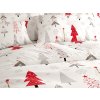 Veselé vánoční povlečení JINGLE bílé z kvalitní bavlny