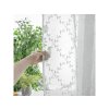 Závěs VINTORA bílý 140x250 cm s listovým vzorem do obýváku