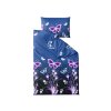 Povlečení mikroplyš VIOLET BUTTERFLY tmavě modré s romantickým motivem