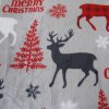 Elegantní povlečení mikroplyš MERRY CHRISTMAS DEER šedé pro útulný domov